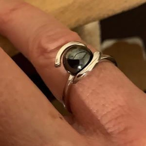 Sterling Silver and hematite ring!